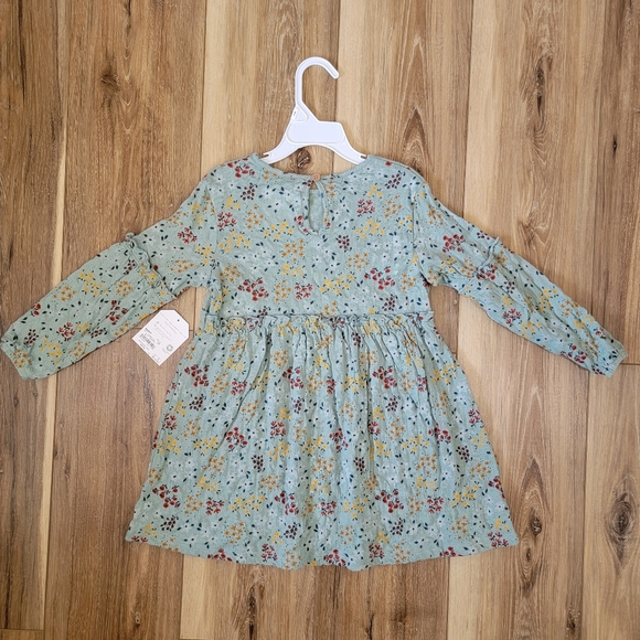 Lauren Conrad Girls Floral Long Sleeve Dress, 4T, NWT - Picture 4 of 7